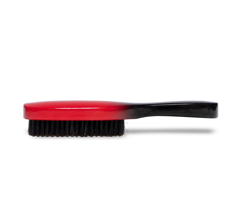 T701 - Tremaire Medium Hard 7 Row Wave Brush - Red and Black