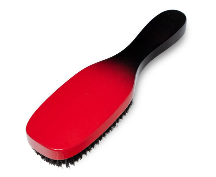 T701 - Tremaire Medium Hard 7 Row Wave Brush - Red and Black